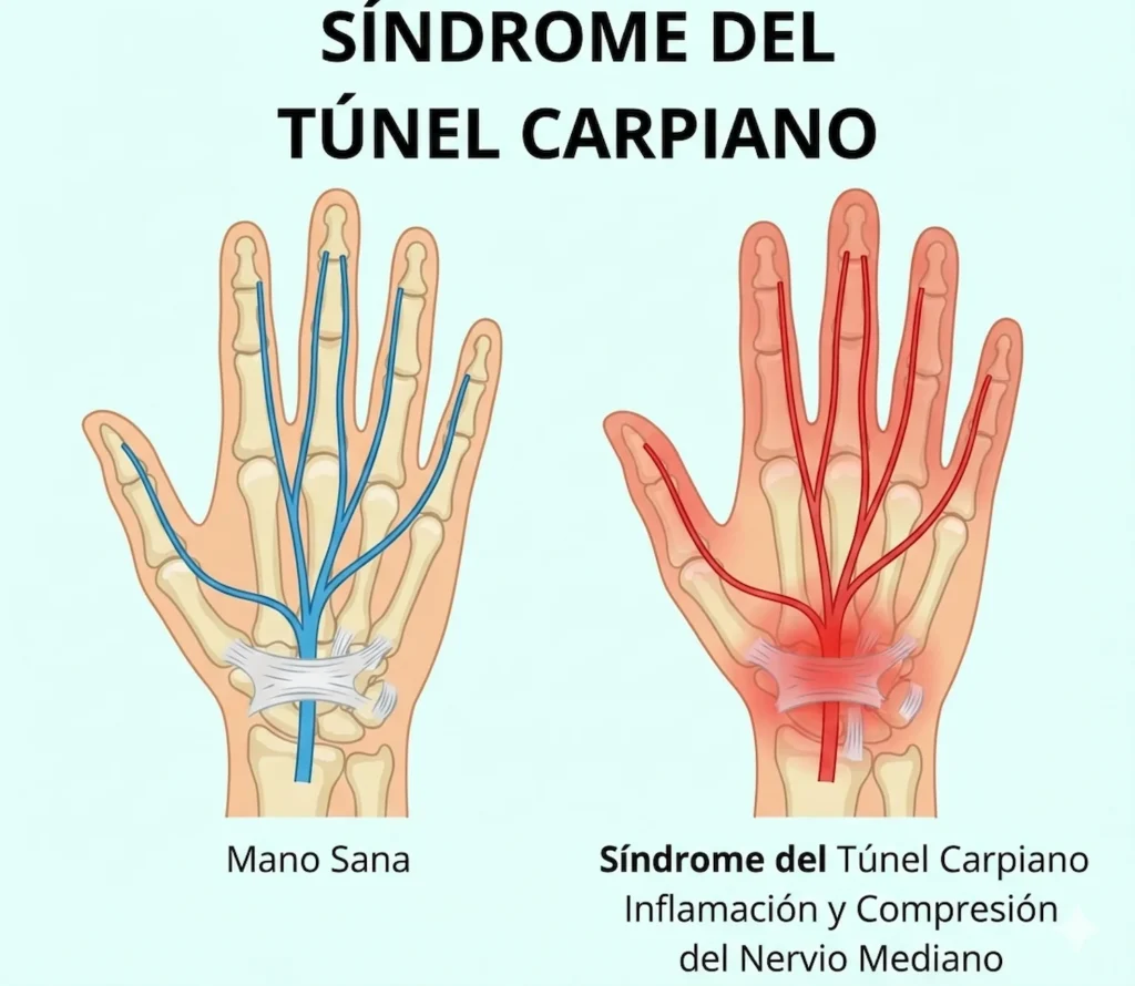 Sindrome del tunel carpiano de mano - clinica de reumatologia
